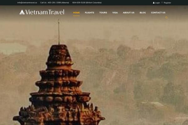 Site using Travel-booking plugin