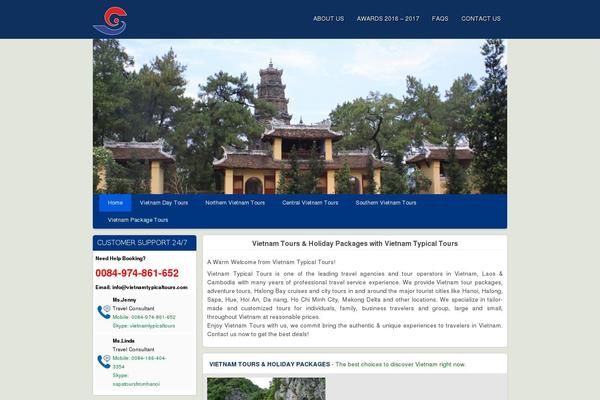 vietnamtypicaltours.com site used Vietnam