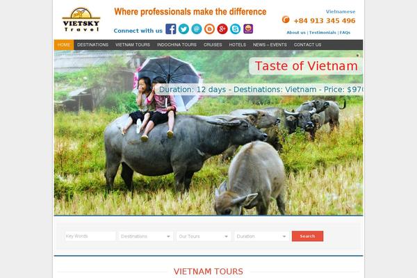 Tour Package theme site design template sample