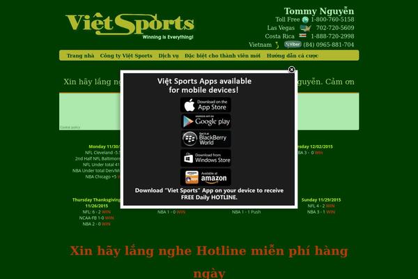 vietsports.com site used Tyros