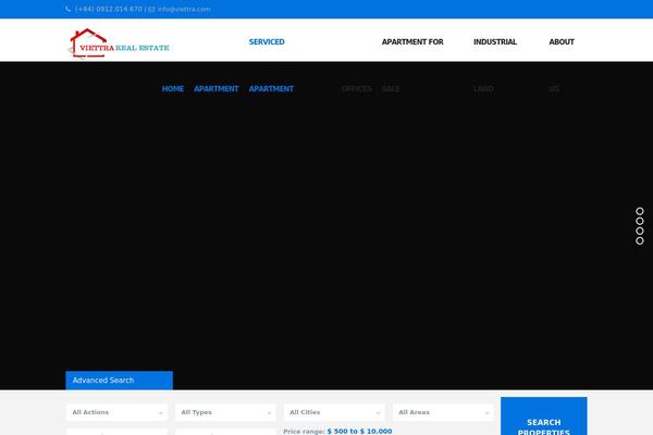 Residence Child theme site design template sample
