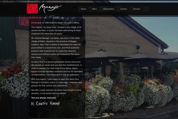 Storm theme site design template sample