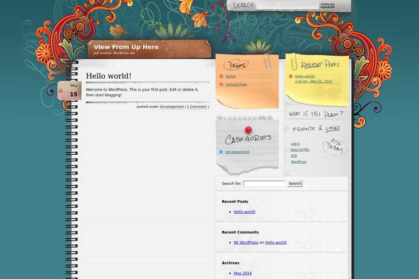 Wp-theme-notepad-chaos theme site design template sample