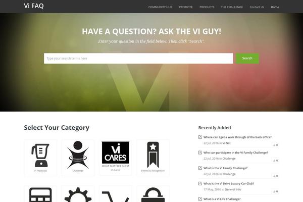 vifaq.com site used Knowledgebase-theme