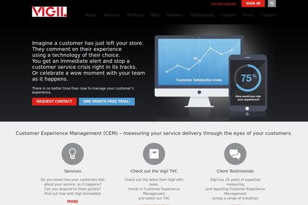 Vigil theme site design template sample