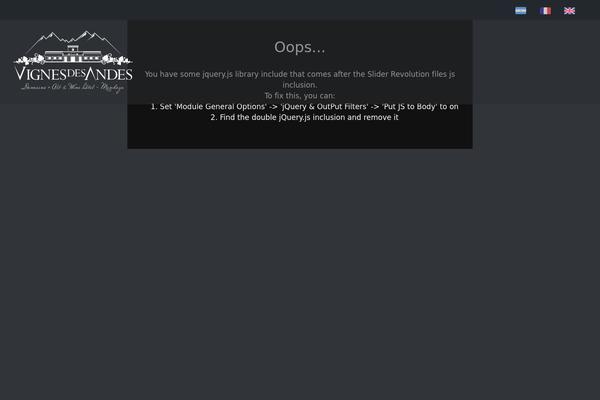 Site using Elementor plugin