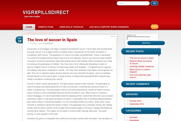 RedBel theme site design template sample