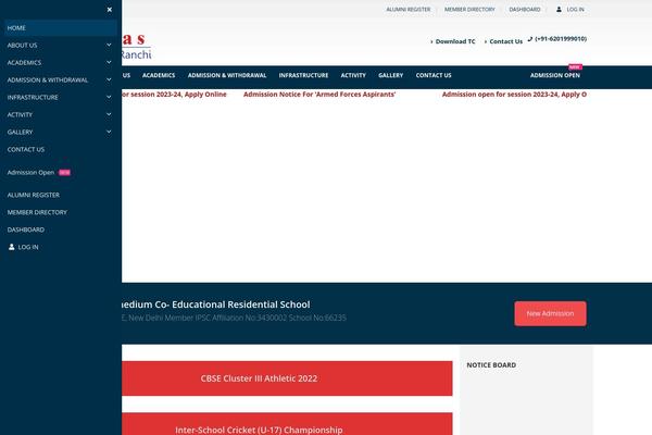 Site using Horizontal-scrolling-announcements plugin