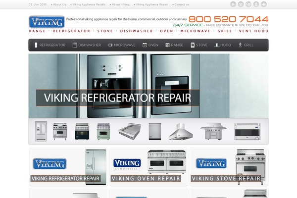 Viking theme site design template sample
