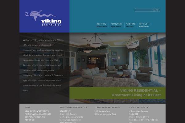 Viking theme site design template sample