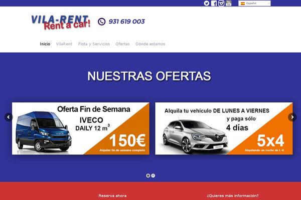 Car-rental theme site design template sample