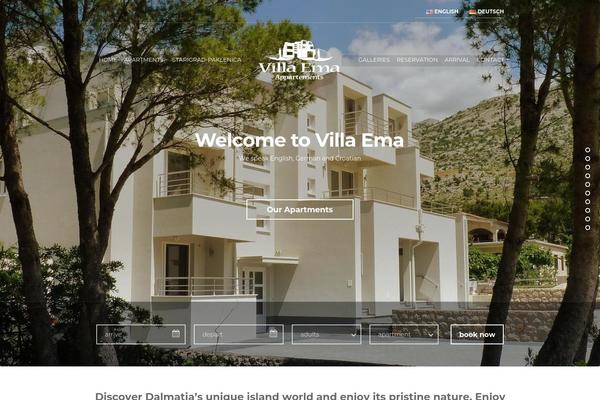 villa-ema.com site used Santorini