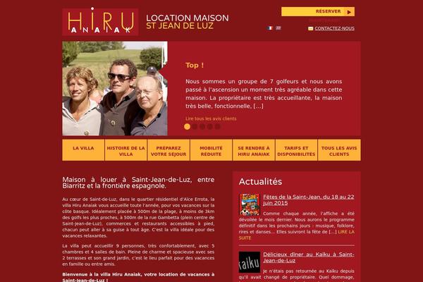Villa theme site design template sample