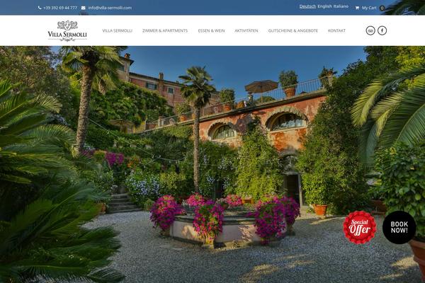 Holiday theme site design template sample
