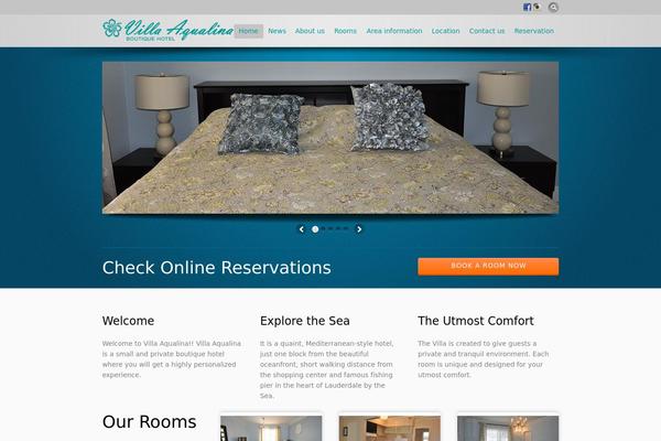 Villa theme site design template sample