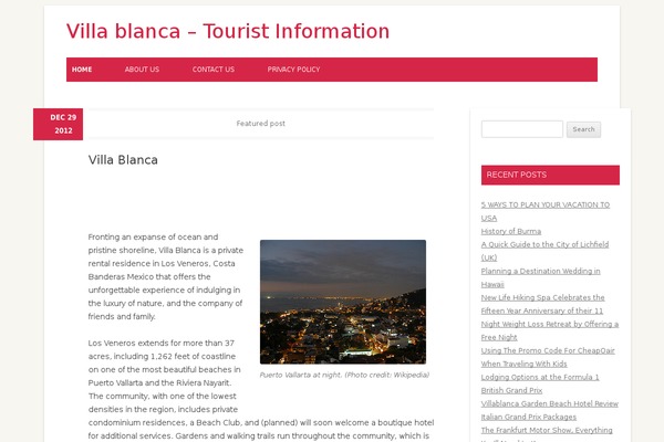 Travel Blogger theme site design template sample