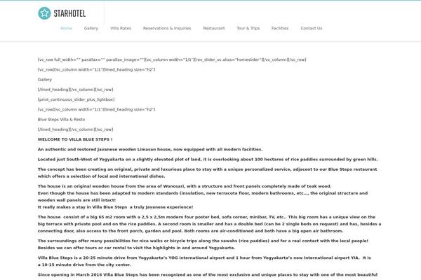 Starhotel theme site design template sample