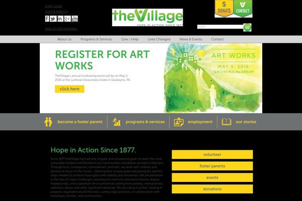 Village theme site design template sample