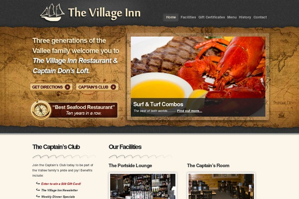 Village theme site design template sample