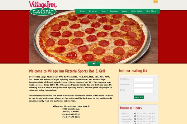 MyRestaurant theme site design template sample