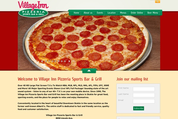 MyRestaurant theme site design template sample
