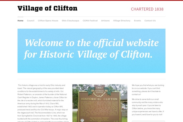 Clarity theme site design template sample