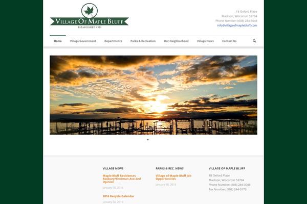 villageofmaplebluff.com site used Phoenix-v1-09