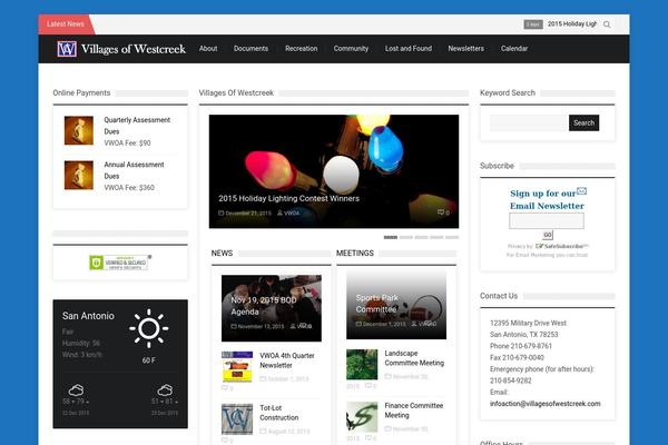 SevenMag theme site design template sample