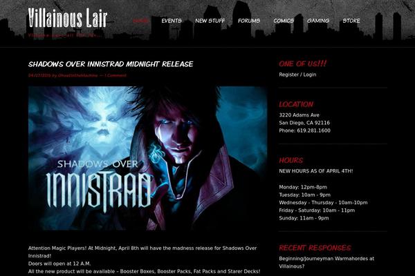 villainouslair.com site used Twenty Nineteen