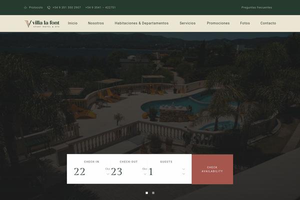 HotelBooking theme site design template sample