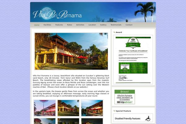 Options theme site design template sample