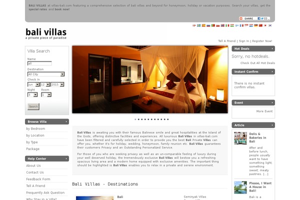 villas-bali.com site used Default