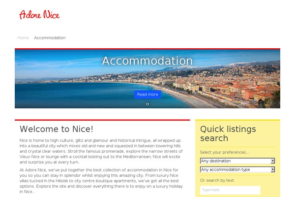 villasnice.co.uk site used Adore-travel