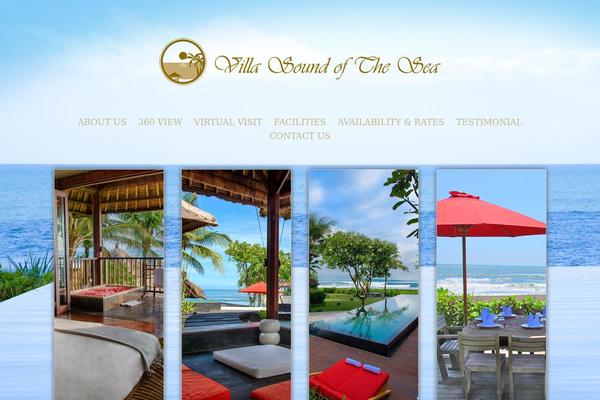 Villa theme site design template sample