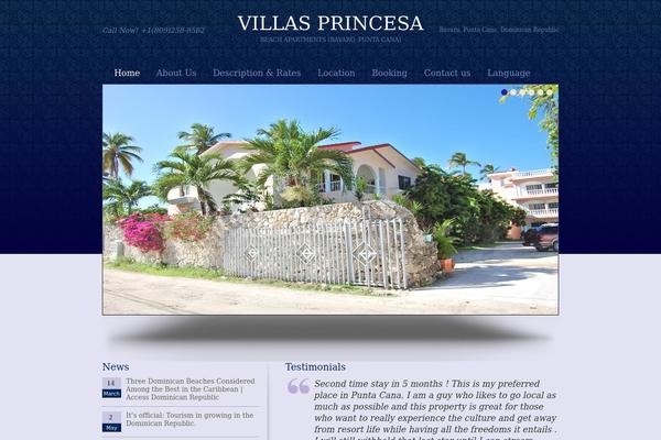 Hospitality theme site design template sample