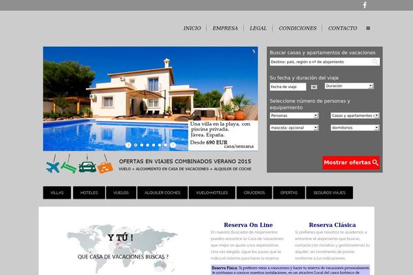 Villas theme site design template sample