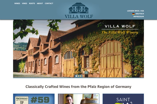 Roots theme site design template sample