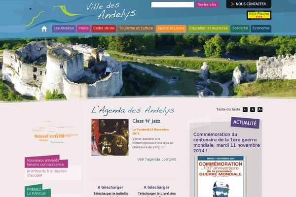 ville-andelys.fr site used Andelys_mairie