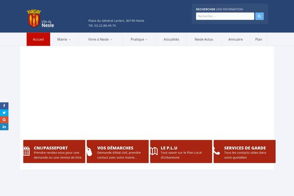 Site using Indeed-social-media plugin
