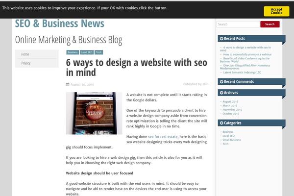 SmartAdapt theme site design template sample