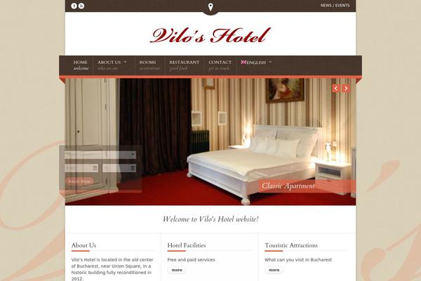 Nice Hotel theme site design template sample