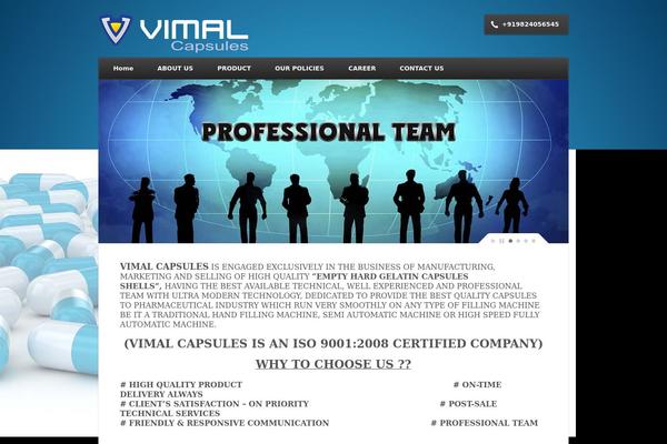 Nexus theme site design template sample