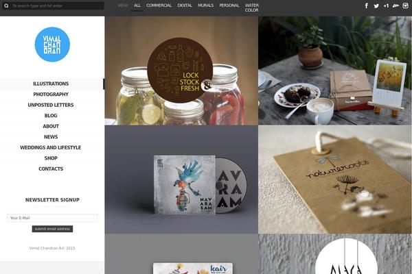 vimalchandran.com site used PineCone