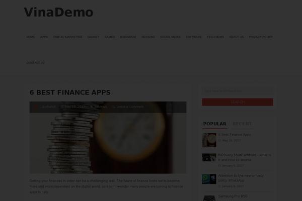 LiveBlog theme site design template sample