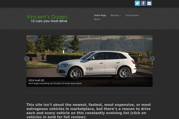 vincentsdozen.com site used Eclipse Pro 2