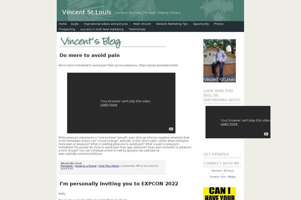 vincentstlouis.com site used Vincent