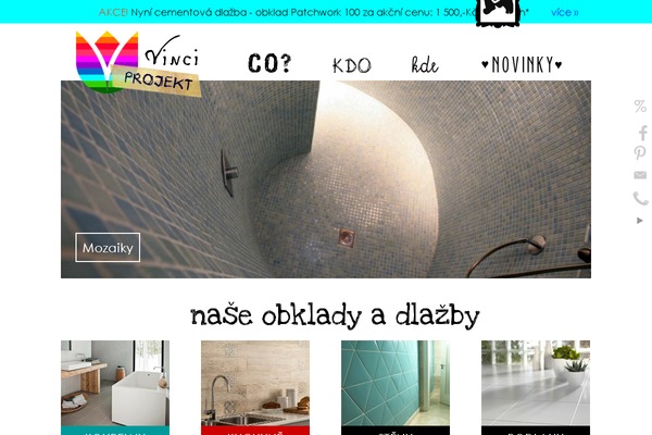 vinciprojekt.cz site used Vinci