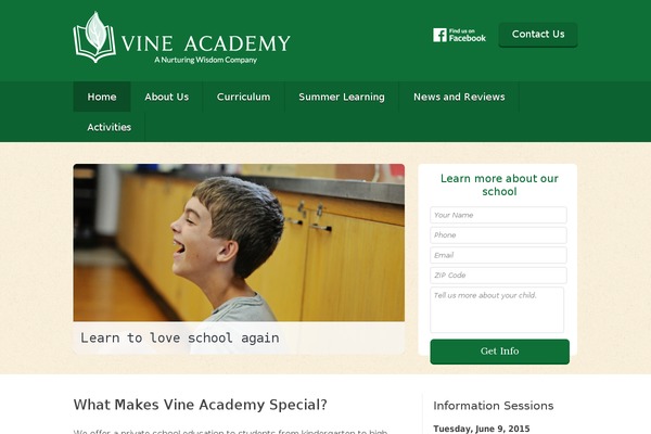 vineacademyhinsdale.com site used Nano3