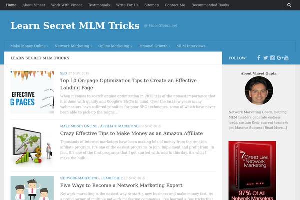 LiveBlog theme site design template sample