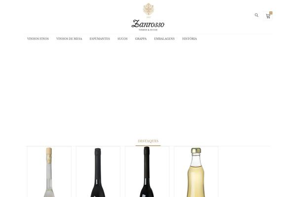 Vitrine theme site design template sample